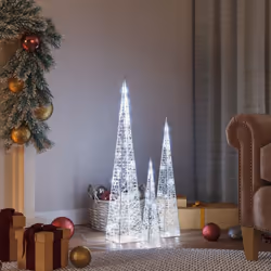Con questo set di coni di luce a LED, potete creare un'atmosfera accogliente e festosa per le vostre vacanze di Natale, sia a ...