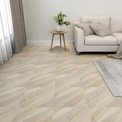 Vidaxl - Listoni Pavimenti Adesivi 20 pz in pvc 1,86 m² Beige a Strisce