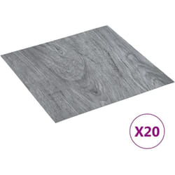 vidaXL Listoni Pavimenti Adesivi 20 pz in PVC 1,86 m² Grigio Chiaro