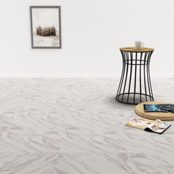 Listoni Pavimenti Adesivi 20 pz in pvc 1,86 m² Marmo Bianco Vidaxl 28690
