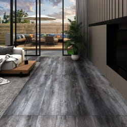 Vidaxl - Listoni Autoadesivi in pvc 5,21 m² 2 mm Grigio Lucido 97372