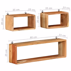 VidaXL 328262 scaffale Legno di acacia - Vista aggiuntiva 7