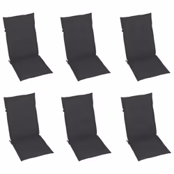 VidaXL 3072541 sedia da esterno Terrazzo Seduta imbottita Teak Antracite - Vista aggiuntiva 6