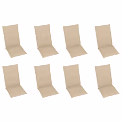 VidaXL 3072544 sedia da esterno Terrazzo Seduta imbottita Teak Beige - Vista aggiuntiva 5