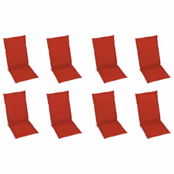 VidaXL 3072547 sedia da esterno Terrazzo Seduta imbottita Teak Rosso - Vista aggiuntiva 5