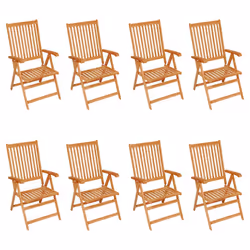 VidaXL 3072555 sedia da esterno Terrazzo Seduta imbottita Teak