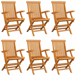 VidaXL 3072915 sedia da esterno Terrazzo Seduta imbottita Teak Verde