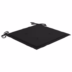 VidaXL 3072924 sedia da esterno Terrazzo Seduta imbottita Teak Nero - Vista aggiuntiva 7
