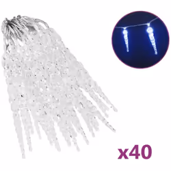 Queste luci natalizie a forma di ghiacciolo sono perfette per decorare il giardino, il porticato e il cancello di ingresso. S ...