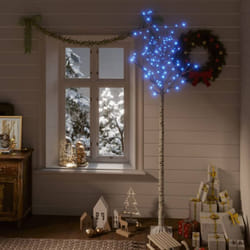 Vidaxl - Albero Natale, Albero effetto Realistico 200 led 2, 2m Salice Blu Interno Esterno