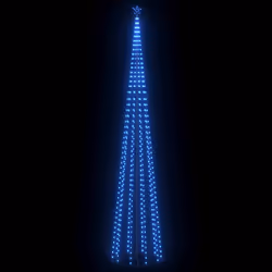vidaXL Albero di Natale a Cono con 752 LED Blu 160x500 cm - Vista aggiuntiva 2