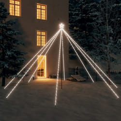 Vidaxl - Luci per Albero Natale Interni Esterni 800 led Bianco Freddo 5m 7589