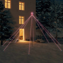 Luci per Albero di Natale Interni Esterni 800 led Colorate 5 m Vidaxl 5845