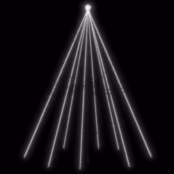 vidaXL Luci Albero di Natale Interni Esterni 1300LED Bianco Freddo 8 m - Vista aggiuntiva 2