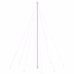 vidaXL Luci Albero di Natale Interni Esterni 1300LED Bianco Freddo 8 m - Vista aggiuntiva 3