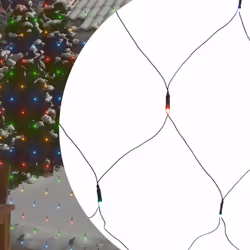 Decorate facilmente il vostro albero di Natale con questa rete di luci LED! È pensata per essere un vero colpo d'occhio, sopr ...