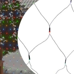 Luci di Natale Rete Colorate 4x4m 544 LED Interni Esterni vidaXL 82868