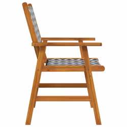 VidaXL 316249 sedia da esterno Terrazzo Legno di acacia, Rattan sintetico - Vista aggiuntiva 6