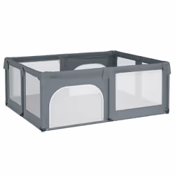 vidaXL Box per Bambini con 2 Porte Grigio Chiaro Tessuto Oxford - Vista aggiuntiva 2