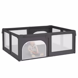vidaXL Box per Bambini con 2 Porte Grigio Scuro Tessuto Oxford - Vista aggiuntiva 3