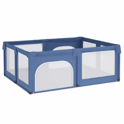 vidaXL Box per Bambini con 2 Porte Blu Chiaro in Tessuto Oxford - Vista aggiuntiva 2