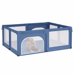 vidaXL Box per Bambini con 2 Porte Blu Chiaro in Tessuto Oxford - Vista aggiuntiva 3