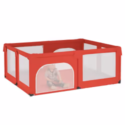 vidaXL Box per Bambini con 2 Porte Rosso in Tessuto Oxford - Vista aggiuntiva 3