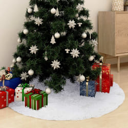 Vidaxl - Gonna per Albero di Natale Bianca 122 cm in Similpelle 58963