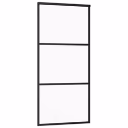 Porta Scorrevole in Vetro ESG e Alluminio 90x205 cm Neracod mxl 97247 - Vista aggiuntiva 3