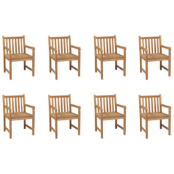 VidaXL 3073003 sedia da esterno Terrazzo Teak Marrone