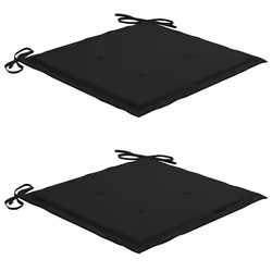 VidaXL 3073011 sedia da esterno Terrazzo Seduta imbottita Teak Nero - Vista aggiuntiva 5