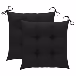 VidaXL 3073026 sedia da esterno Terrazzo Seduta imbottita Teak Nero - Vista aggiuntiva 8