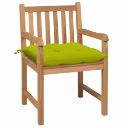 VidaXL 3073030 sedia da esterno Terrazzo Seduta imbottita Teak Verde