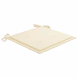 VidaXL 3073033 sedia da esterno Terrazzo Seduta imbottita Teak Crema - Vista aggiuntiva 6