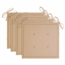 VidaXL 3073034 sedia da esterno Terrazzo Seduta imbottita Teak Beige - Vista aggiuntiva 5