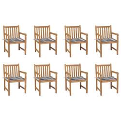 VidaXL 3073072 sedia da esterno Terrazzo Seduta imbottita Teak