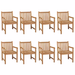 VidaXL 3073073 sedia da esterno Terrazzo Seduta imbottita Teak Antracite