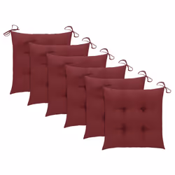 VidaXL 3073082 sedia da esterno Terrazzo Seduta imbottita Teak Rosso - Vista aggiuntiva 7