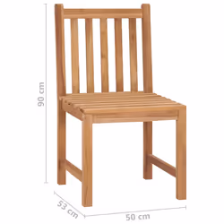 VidaXL 3073086 sedia da esterno Terrazzo Teak - Vista aggiuntiva 8