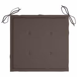 VidaXL 3073096 sedia da esterno Terrazzo Seduta imbottita Teak Grigio talpa - Vista aggiuntiva 8