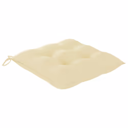 VidaXL 3073105 sedia da esterno Terrazzo Seduta imbottita Teak Crema, Bianco - Vista aggiuntiva 7