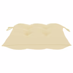 VidaXL 3073105 sedia da esterno Terrazzo Seduta imbottita Teak Crema, Bianco - Vista aggiuntiva 8