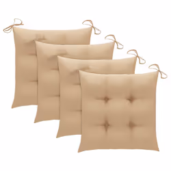 VidaXL 3073106 sedia da esterno Terrazzo Seduta imbottita Teak Beige - Vista aggiuntiva 6