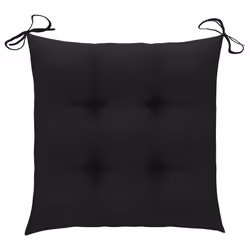 VidaXL 3073110 sedia da esterno Terrazzo Seduta imbottita Teak Nero - Vista aggiuntiva 8