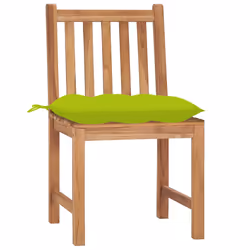 VidaXL 3073114 sedia da esterno Terrazzo Seduta imbottita Teak Verde