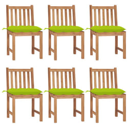 VidaXL 3073141 sedia da esterno Terrazzo Seduta imbottita Teak Verde