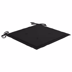 VidaXL 3073149 sedia da esterno Terrazzo Seduta imbottita Teak Nero - Vista aggiuntiva 7