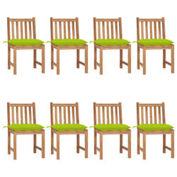 VidaXL 3073168 sedia da esterno Terrazzo Seduta imbottita Teak Verde