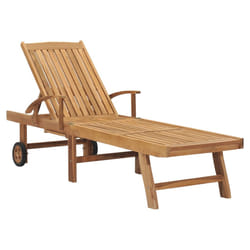 VidaXL 3073169 sedia da esterno Salone Acciaio galvanizzato, Teak