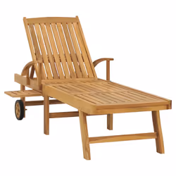 VidaXL 3073169 sedia da esterno Salone Acciaio galvanizzato, Teak